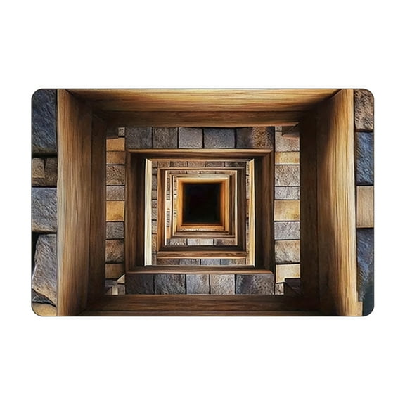 Stereoscopic Visual Effect Door Mat, Absorbent Nonslip Floor Mat, Ideal for Entryways and Bathrooms, Perfect for Home Decor and Holiday Use, 15.7×23.6in