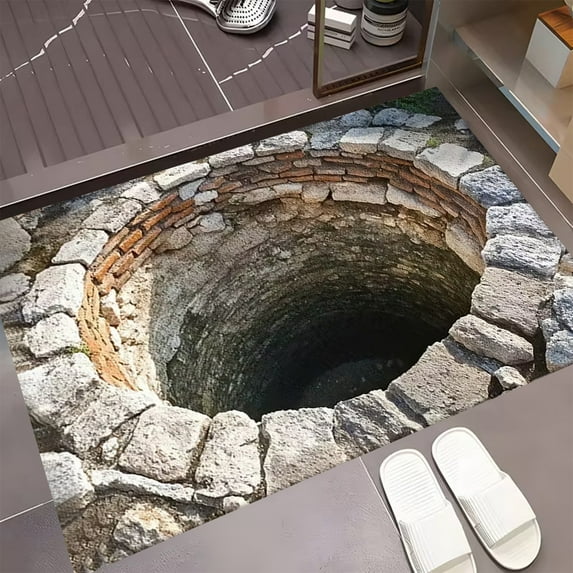 Stereoscopic Visual Effect Doormat - Quick Dry Absorbent Entrance Mat - Anti-Slip Bathroom Floor Rug - Contemporary Home Decor For Front Door Shower