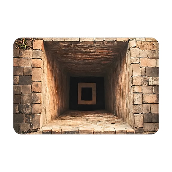 Stereoscopic Visual Effect Entrance Door Mat - Absorbent Non-Slip Dirt Proof Mat for Home and Bathroom