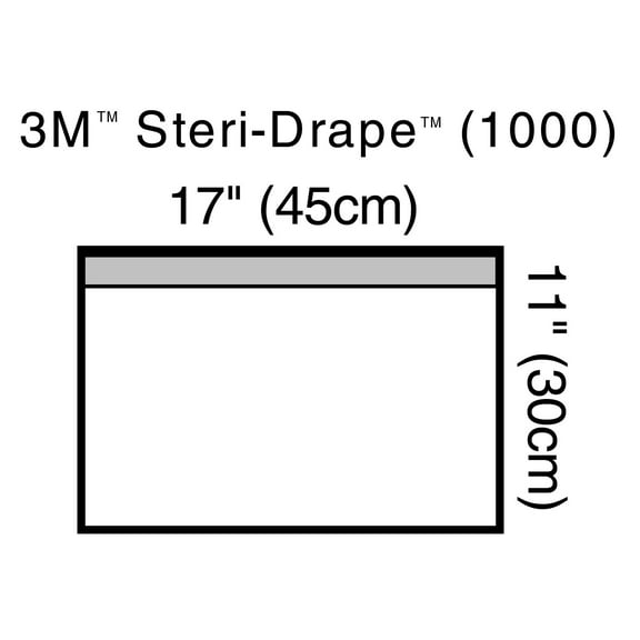 Steri-Drape General Purpose Drape Small Towel Drape 17 W X 11 L Inch Sterile, 1000 - CASE OF 40