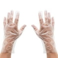 Steri Stand 100pk Plastic Disposable Gloves for Food Prep Restaurants