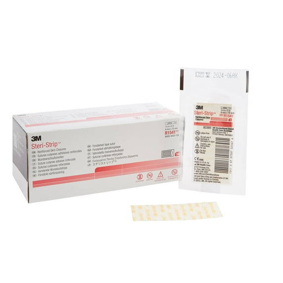 Steri-Strip Closure Reinforced Skin Strip .25 x 3" Sterile R1541, 200 Ct