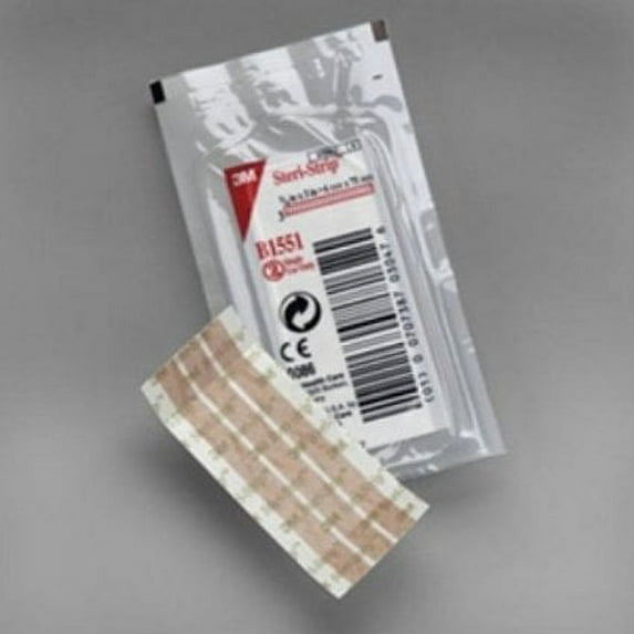 Steri-Strip Skin Closure Strip, 1/4 X 3 Inch, Nonwoven Material, Flexible Strip, Tan, 1 Pack Each