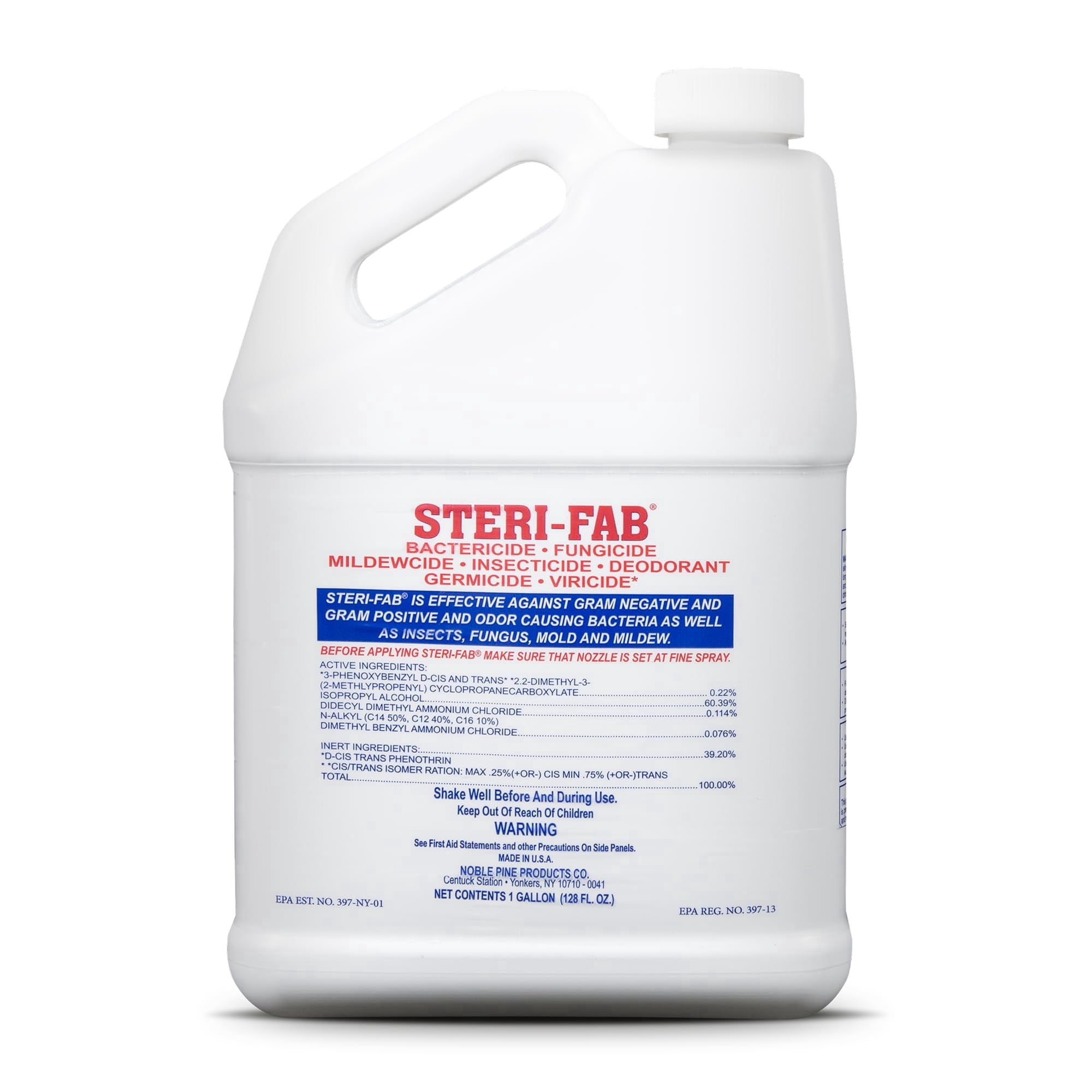 Steri-fab All-in-One Disinfectant & Insecticide Spray  Kills Bed Bugs, Fleas, Mites, Roaches, Viruses, Fungi, & Odors  Quick-Drying, Non-Residual, 1 Gallon Jug