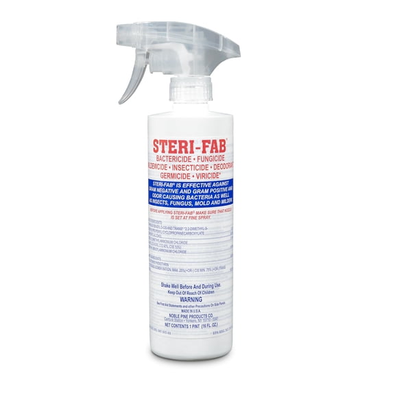 Steri-fab All-in-One Disinfectant Spray Kills Bed Bugs, Fleas, Mites, Roaches, Viruses, Fungi, & Odors Quick-Drying, Non-Residual, 16 Ounce Sprayer Bottle