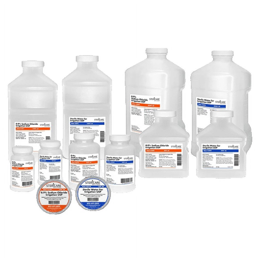 SteriCare Solutions USP Sterile Water and Normal Saline 6291 1000 mL