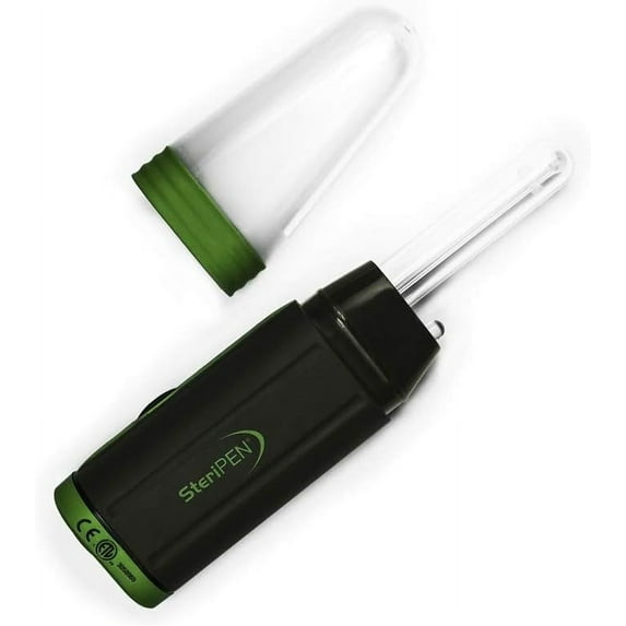 SteriPen Adventurer Opti UV Personal Water Purifier for Camping, Backpacking, Emergency Preparedness and Travel Black/Green Small