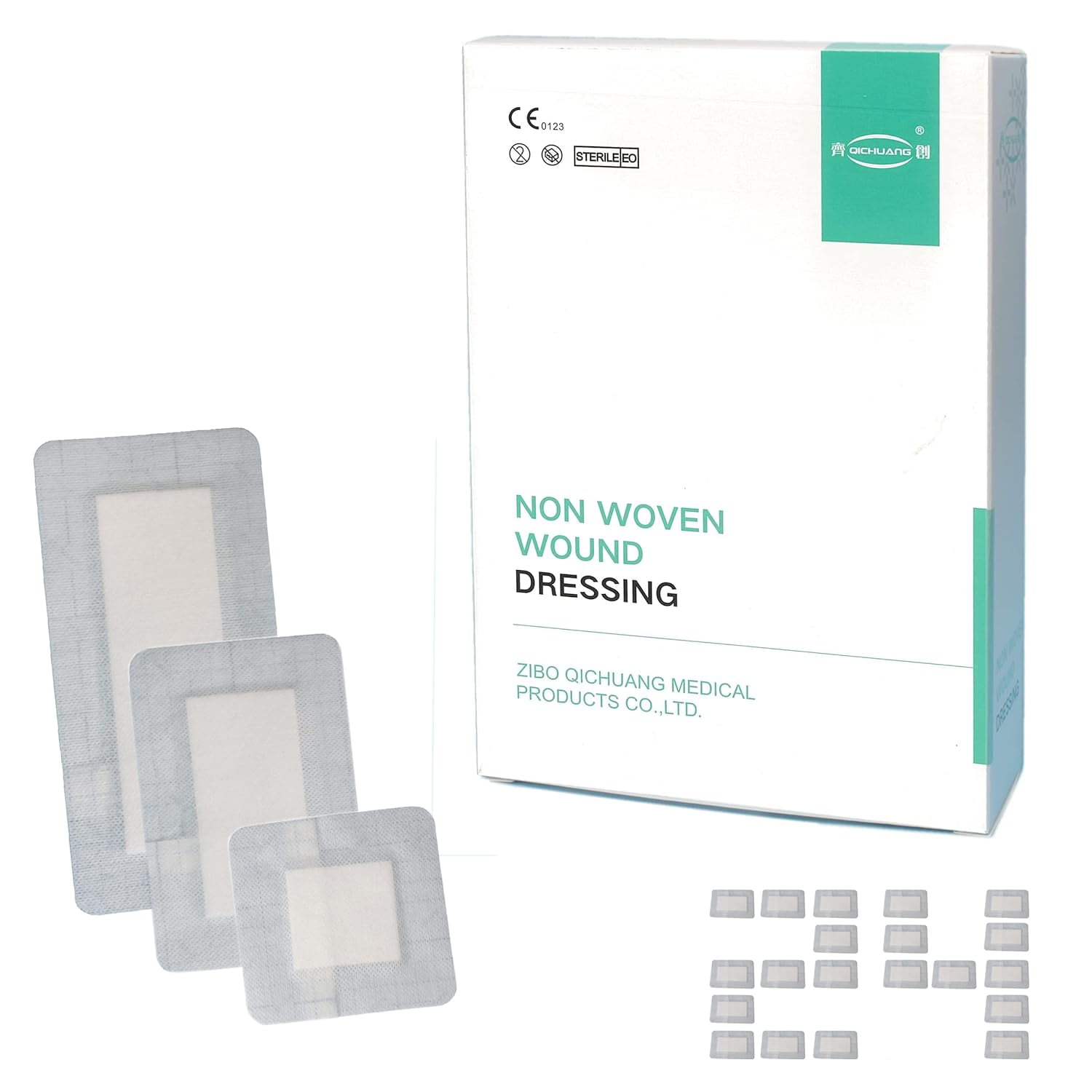 Sterile Adhesive Island Wound Dressing Bordered Gauze Pads (4X4, 4X6