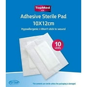 Sterile Adhesive pad 10 Count 10 X12 CM 3.9 X 4.7 Inch