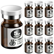 Sterile Empty Amber Vials with Self Healing Injection Port,with Flip Off Aluminum Cap,Sterile Package 5ml,10