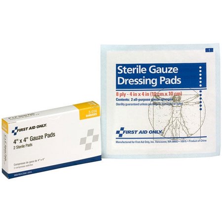 Sterile Gauze Pads (Unitized Refill), 4" x 4", 2 Box/60 Case (1 Case)