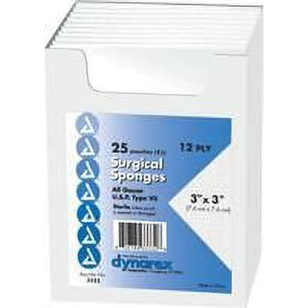Sterile Gauze Sponge Twin Packs ''3 x 3 , 50 Count''