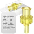 thumbnail image 1 of Sterile Hydrophilic Lab Filters,PES Membrane 0.22μm Pore Size,4mm Diameter,Yellow Individually Packed,Printed with the date,50pcs, 1 of 2