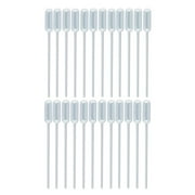 Sterile Non-Graduated Narrow Fine Stem Transfer Pipettes 3.5 mL 0.12 oz - 24 Pack