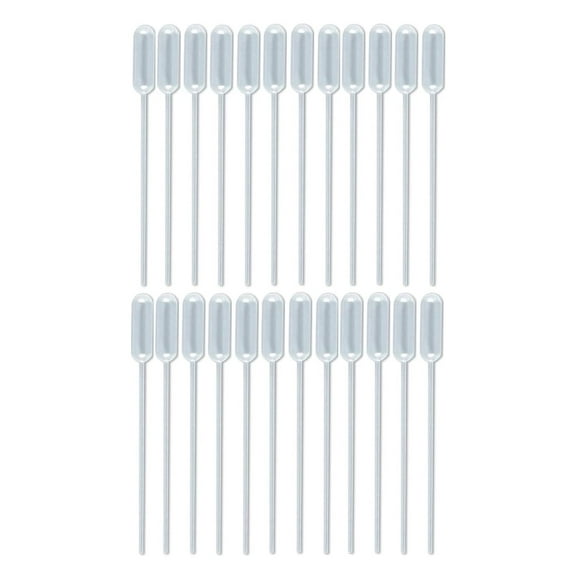 Sterile Non-Graduated Narrow Fine Stem Transfer Pipettes 3.5 mL (0.12 oz) - 24 Pack