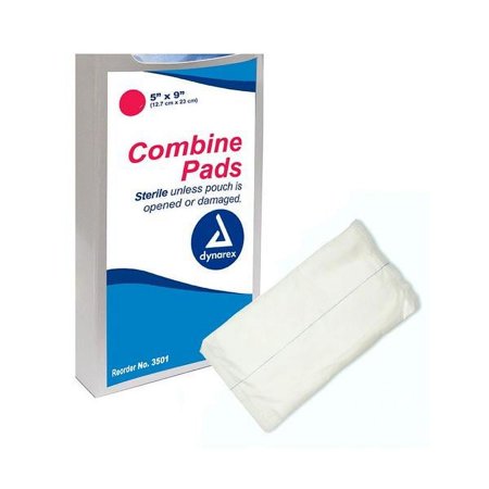 Sterile Non-adherent Combin Pad 5" X 9" Part No. 3501 (20/package)