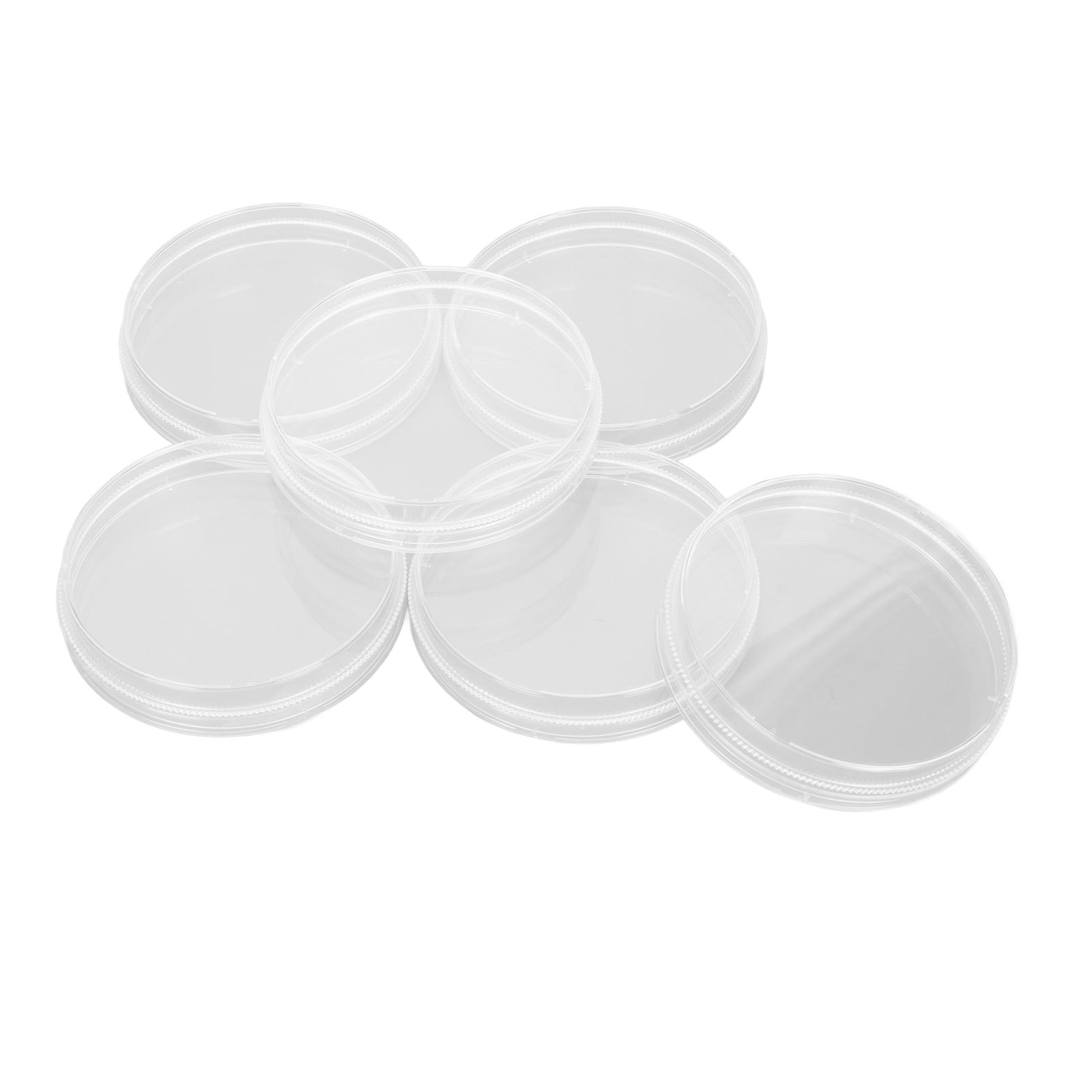 Sterile Plastic Petri Dishes, 90mm Dia 15mm Deep Unbreakable Clear