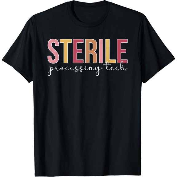 Sterile Processing Tech Boho Sterile Processing Technician T-Shirt Size S-5XL