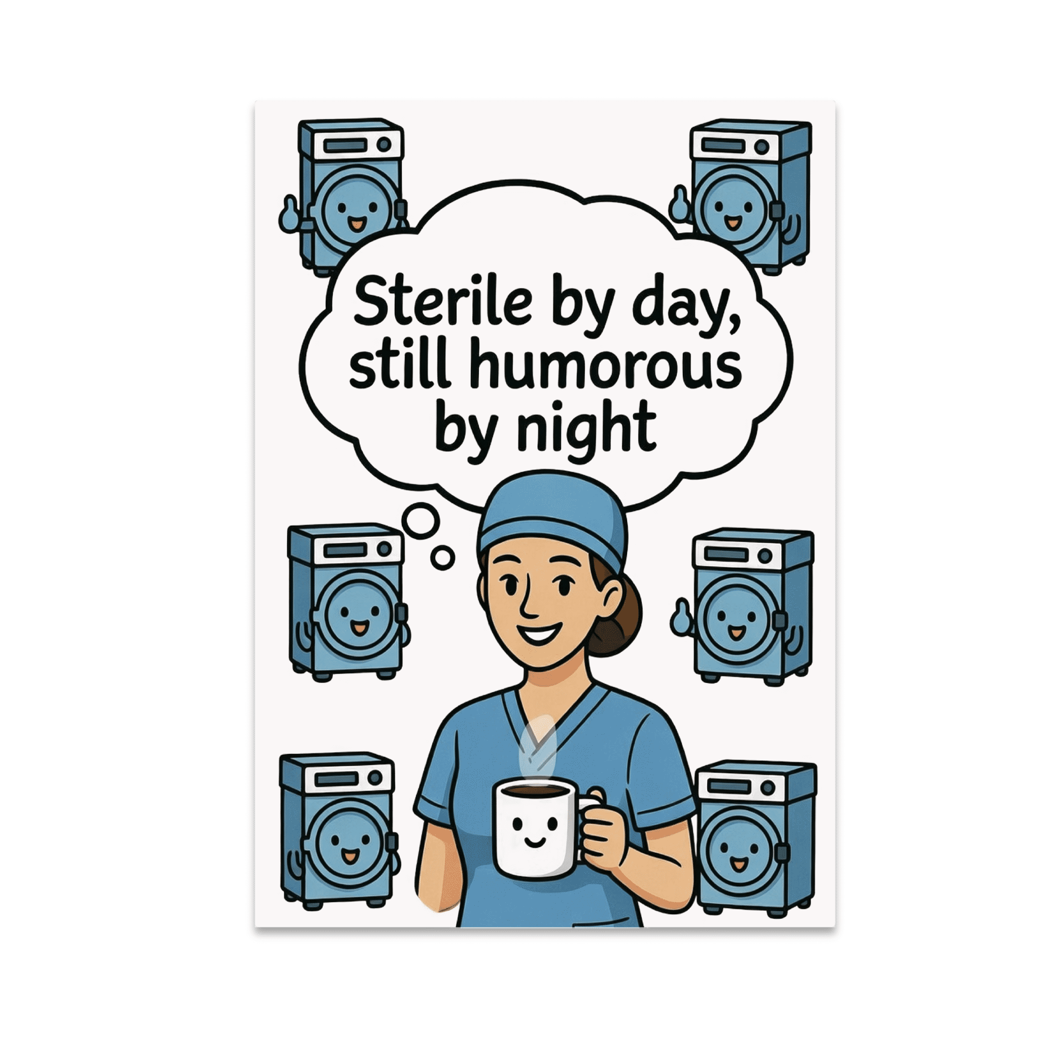 Humurius Sterile by Day, Still Humorous by Night - Sterilization Nurse - 13x19 ...