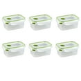 thumbnail image 1 of Sterilite Ultra•Seal™ 4.5 Cup Rectangle, Latching Food Storage Container, Airtight Watertight Seal, Green, 6 Count, 1 of 11