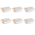 thumbnail image 1 of Sterilite Ultra•Seal™ 5.8 Cup Rectangle, Latching Food Storage Container, Airtight Watertight Seal, Orange, 6 Count, 1 of 10