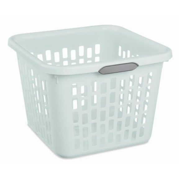 Sterilite 1.5 Bushel Square Laundry Basket Mindful Mint Comfort Grip Handles
