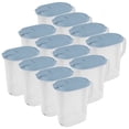 thumbnail image 1 of Sterilite 1 Gallon Plastic Hinged Pitcher - Comfort Grip Handle - 12 Pack, Blue, 1 of 9