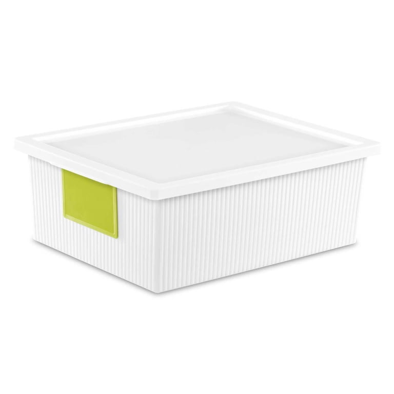 Sterilite 10.2 Quart ID Box- White (Available in Case of 6 or 