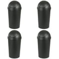 thumbnail image 1 of Sterilite 10.5 Gal. Round SwingTop Wastebasket Plastic, Black, Set of 4, 1 of 7