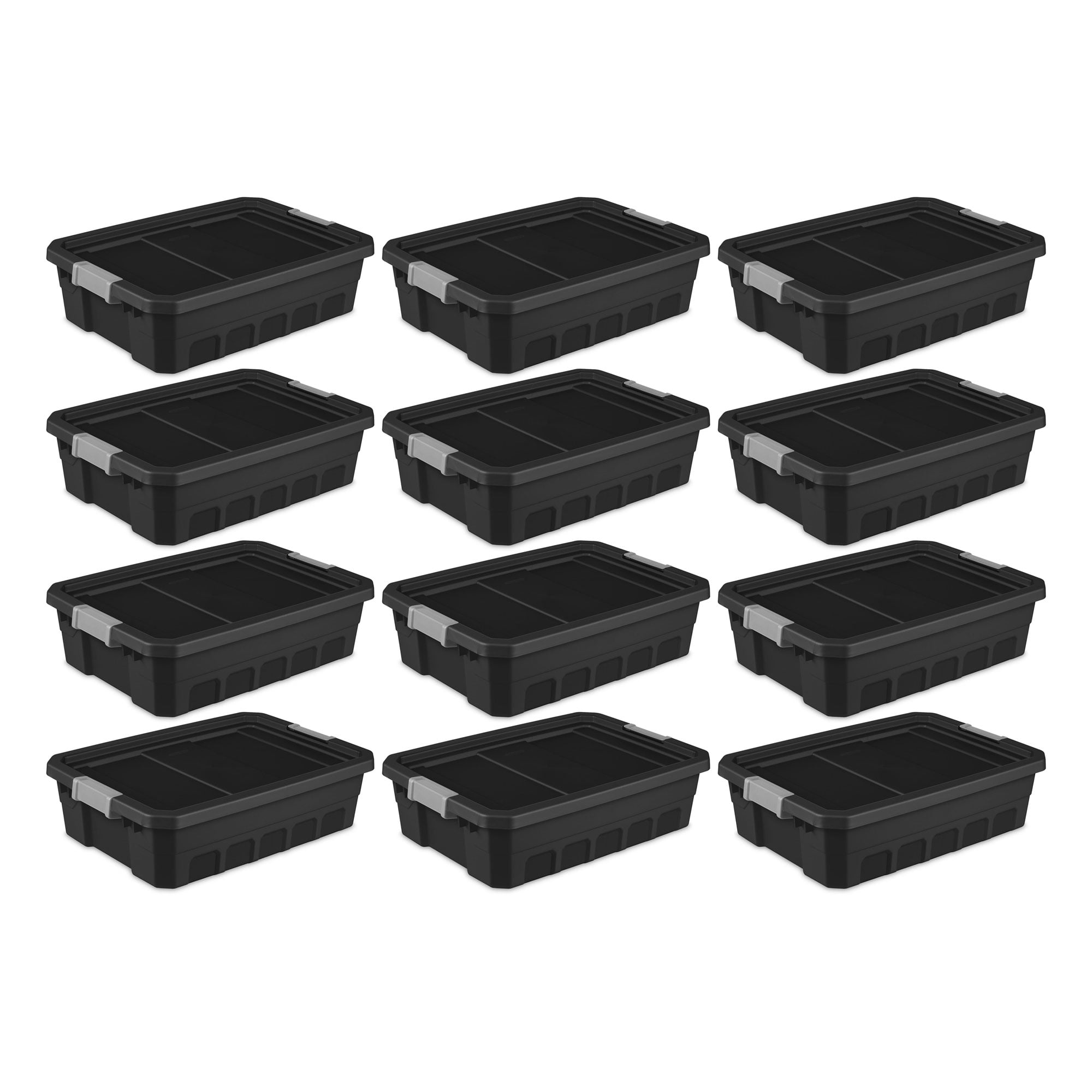  CX CRAFTSMAN, 10-Gallon Highly Durable Storage Bin & Dual  Latching Lid, (12.7”H x 15.7”W x 22.7”D), Versatile Stacking Tote and  Weather-Resistant Design, American Made [4 Pack]