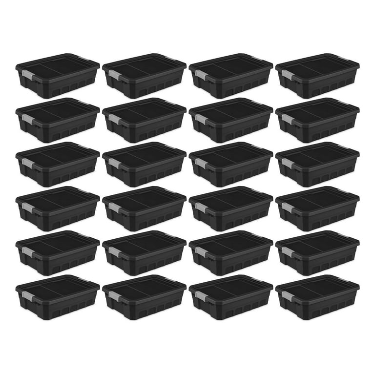 Sterilite 10 Gallon Industrial Stacker Storage Totes w/ Gray Clip Lids (18  Pack), 1 Piece - Fred Meyer