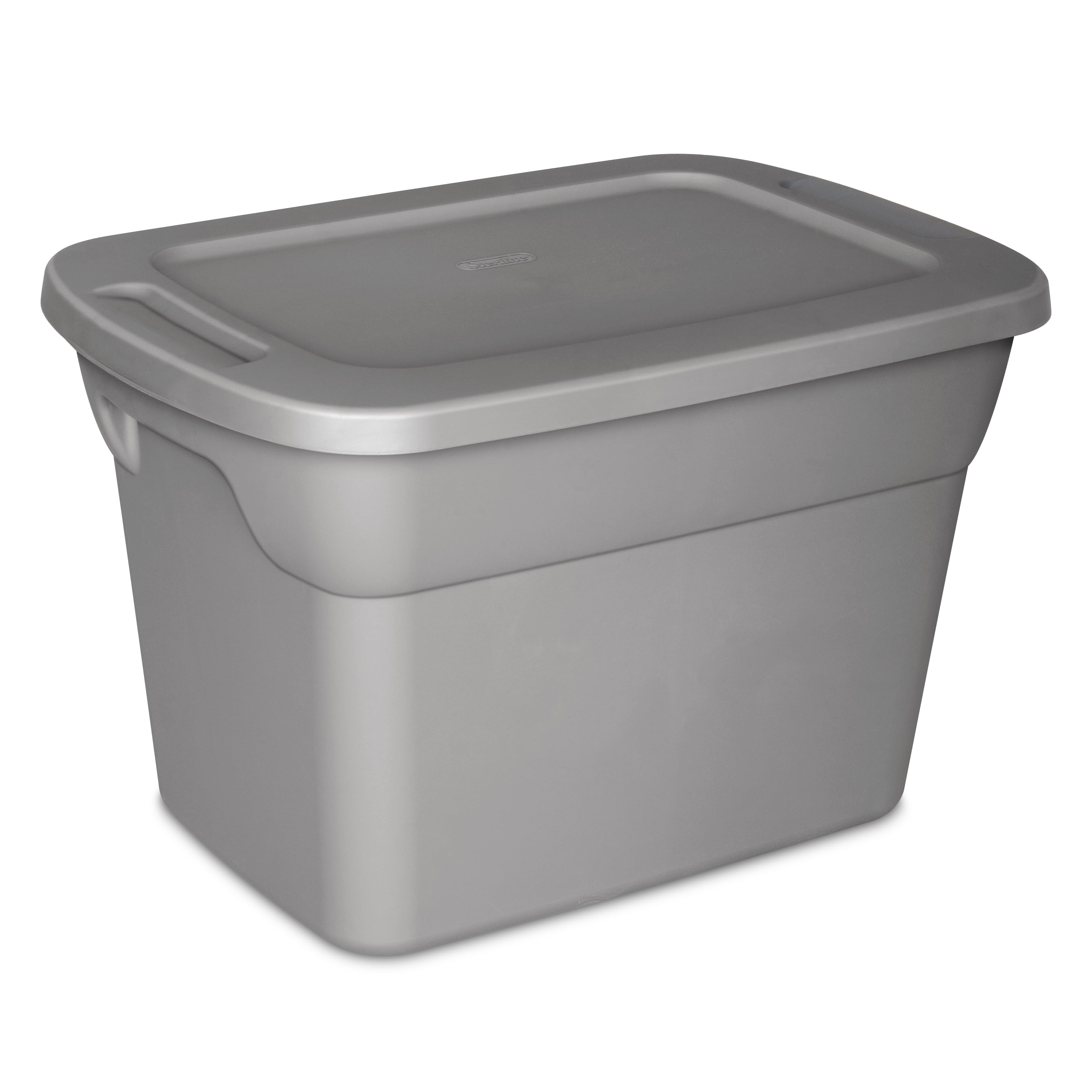 Sterilite 30 Gallon Tote Box Plastic, Gray 