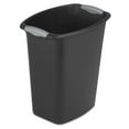 thumbnail image 1 of Sterilite 10359006 3-Gallon Open Plastic Wastebasket Trash Can, Black, 1 of 2