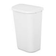 thumbnail image 1 of Sterilite 11.3 Gal. Lift Top Wastebasket Plastic, White, 1 of 6