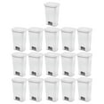 thumbnail image 1 of Sterilite 11.9 Gal Rectangle Step On Trash Kitchen Wastebasket, (16 Pack), 1 of 9