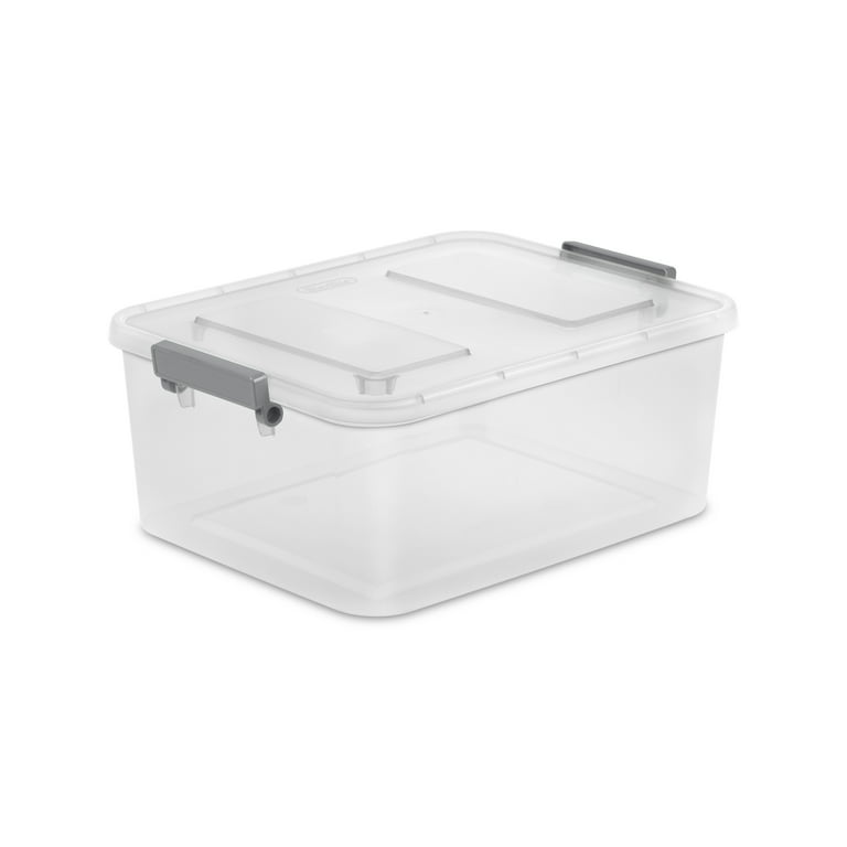 Sterilite Plastic Mini Clip Storage Box Container with Latching Lid, 12  Pack, 12pk - Kroger