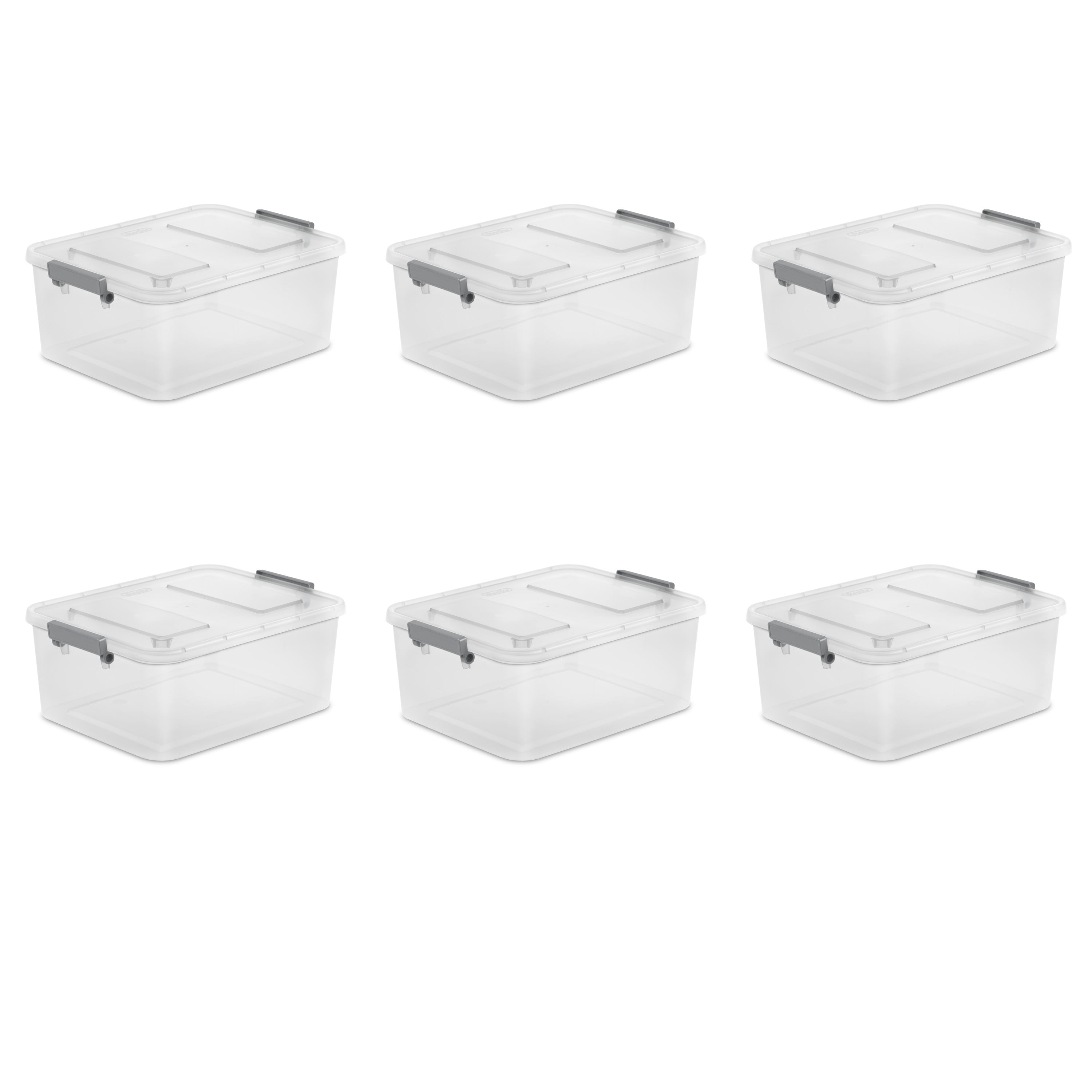 Sterilite 7.5 Quart Clear Plastic Home Storage Box with Latching Lids, (24  Pack), 24pk - Fry's Food Stores