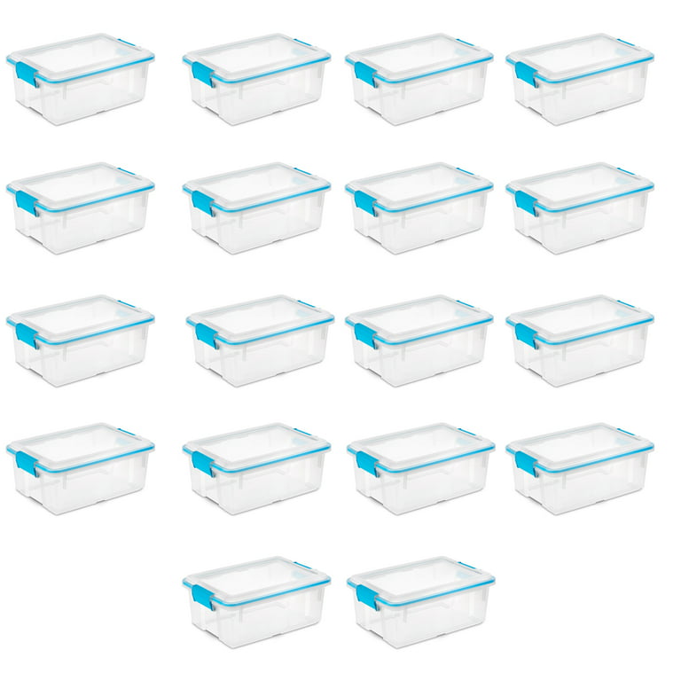 Sterilite 12 Qt Plastic Storage Bin Container Clear Gasket Sealed Box, (6  Pack), 6pk - Kroger