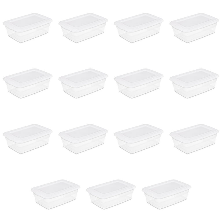 Sterilite Corporation 6-Pack Small 3-Gallons (12-Quart) Clear