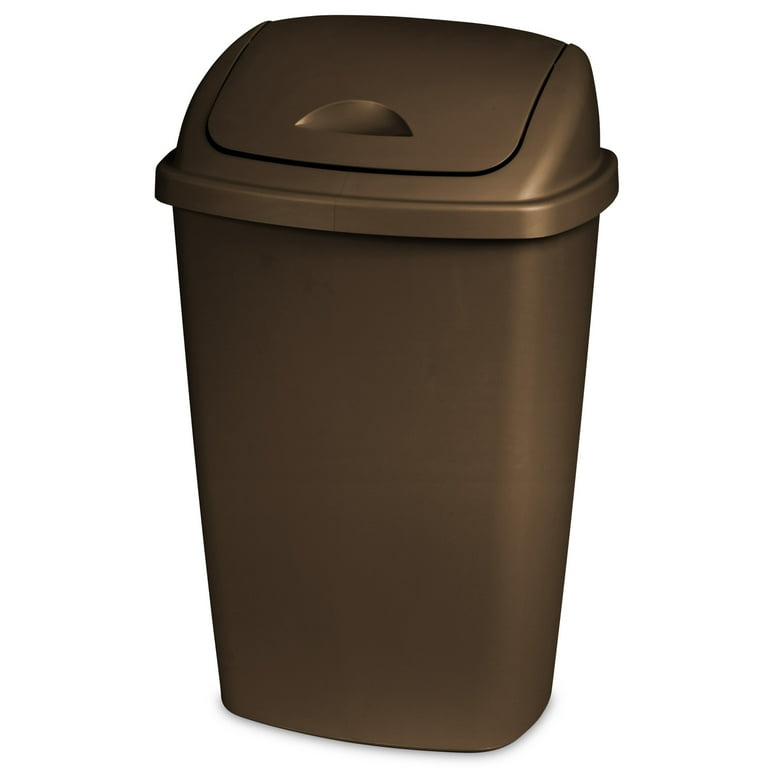 Sterilite 13.2 Gal./50 L SwingTop Wastebasket, Bronze - Walmart.com
