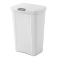 thumbnail image 1 of Sterilite 13 Gallon TouchTop Wastebasket w/Titanium Latch, White (8 Pack), 1 of 10