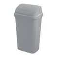 Sterilite 13 Gallon Swing Top Trash Can, Bin Lid Lift Touch, Plastic