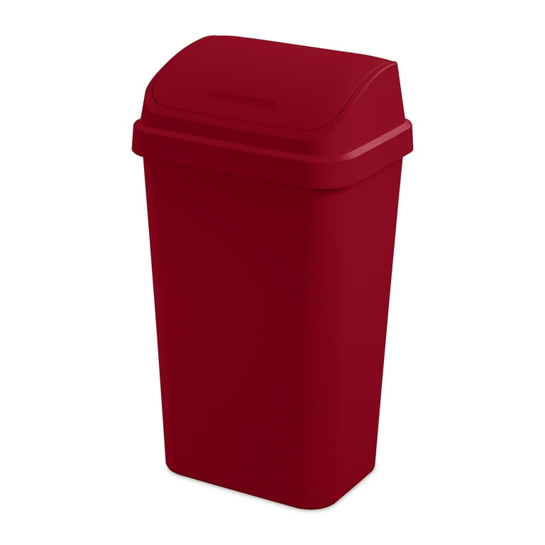Country Kitchen Trash Can, Wood Trash Bin, 13 Gallon Trash Bin