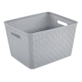 thumbnail image 1 of Sterilite 14 x 11.5 x 8.5'' Woven Plastic Storage Basket Organizers, Cement, 6 Pack, 1 of 10