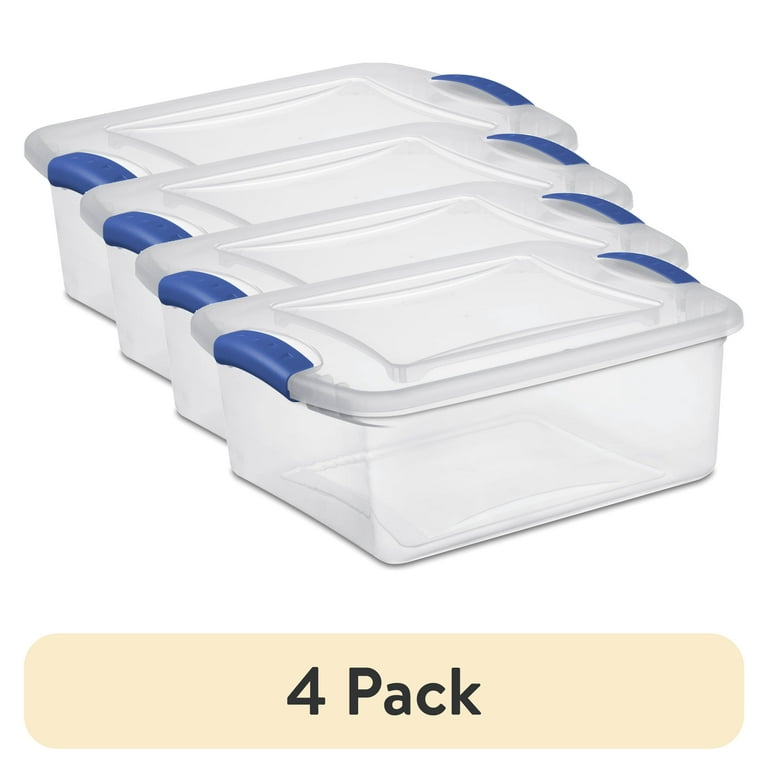 Walmart clear totes with lids new arrivals