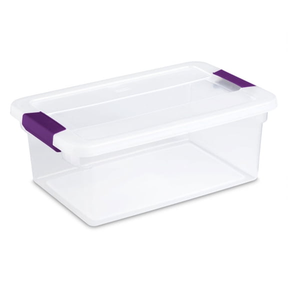 Sterilite Plastic Storage Box with Lid - Stackable - 36 Pack, 15 Quart