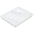 Sterilite 15758006 14" x 11.88" x 1.88" White 6 Compartment Cutlery