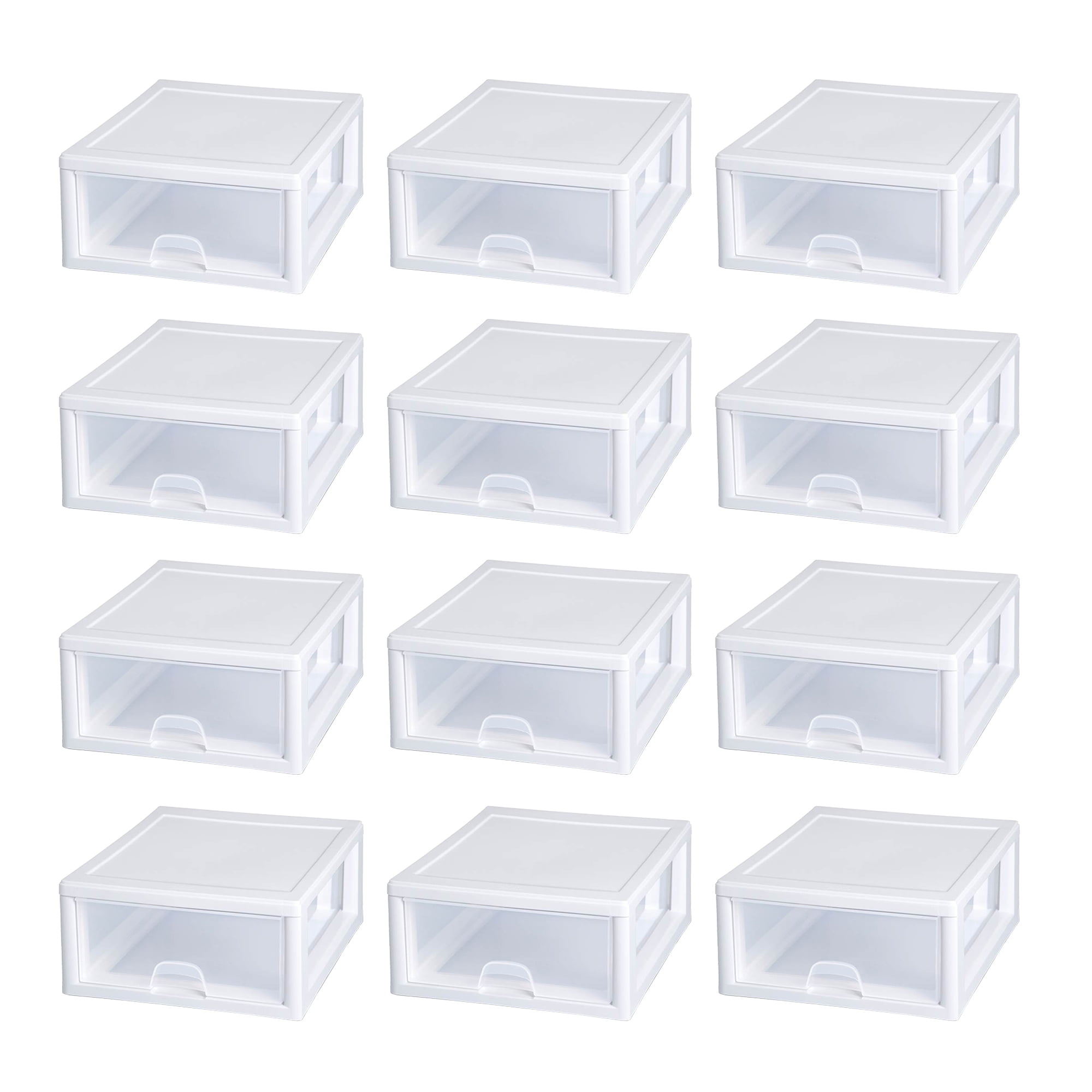 Sterilite 16 Qt Clear Plastic Stacking Storage Containers with Gray Lid (6  Pack), 6pk - Ralphs
