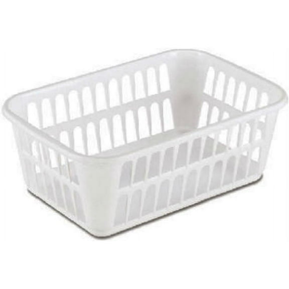 Sterilite 16088048 Medium Storage Basket, White, Each
