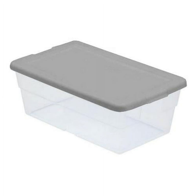 Sterilite Plastic 76 Stacker Box Taupe Splash Set Of, 53% OFF